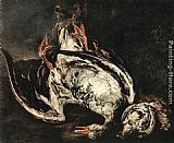 Wild Canvas Paintings - Still-Life with Dead Wild-Duck